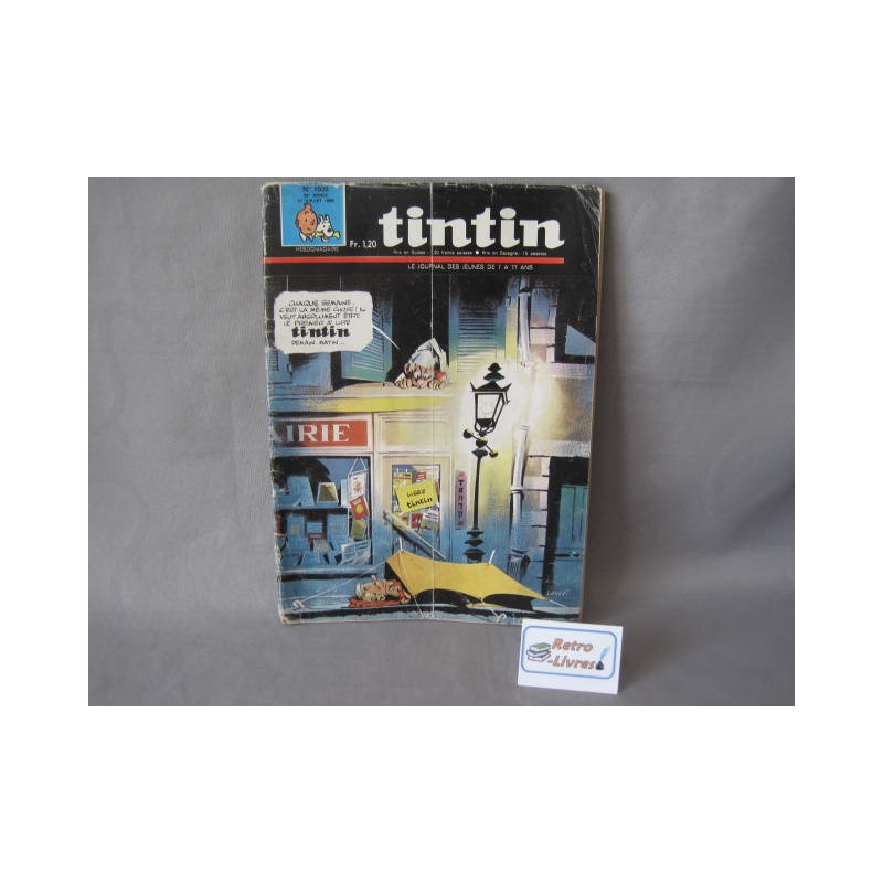 Tintin N°1028 magazine hebdo juillet 1968