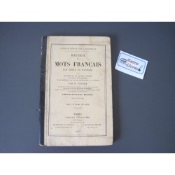 Recueil de mots français B.Pautex 1899