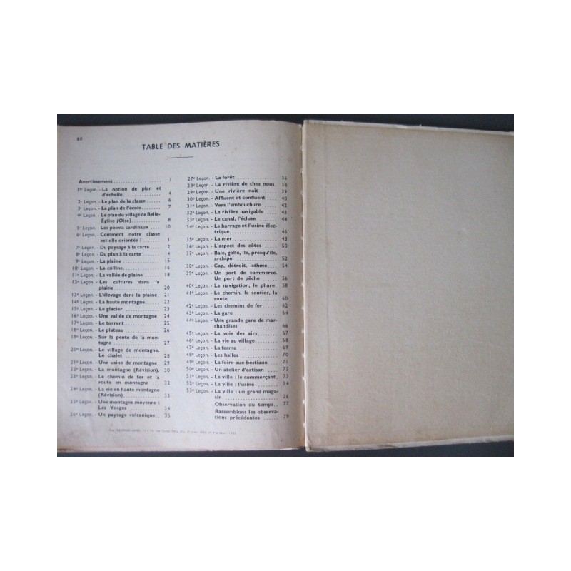 Géographie. Premier livre, cours élémentaire, 1e année. - FRANCOIS