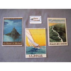 Cartes postales rétro affiche voyage Chemins de fer Ouest