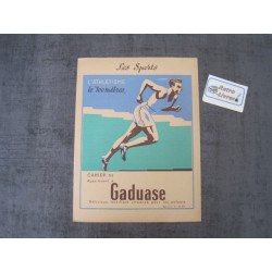 Protège cahier ancien "Les sports"