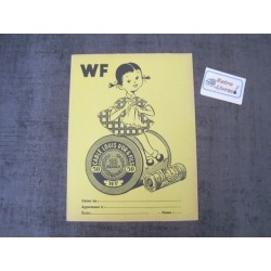 Protège cahier publicitaire "fils WF"