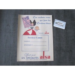 Protège cahier publicitaire ancien "Alsa"