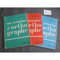 Ma semaine d'orthographe
