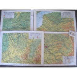 Lot de cartes scolaires en relief
